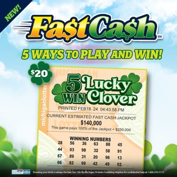 New 5 Win Lucky Clover Game Added to Fast Cash Lineup