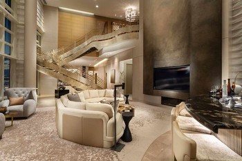 This Iconic Las Vegas Hotel Just Revamped Its 2-Story, 6,500-square-foot Penthouses