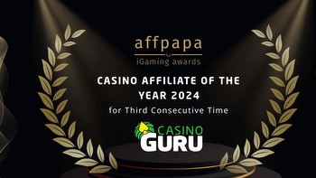 Casino Guru wins Affiliate of the Year recognition at AffPapa Awards for third consecutive year