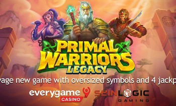 Everygame Casino Releases Primal Warriors Legacy, a Savage New Game with Oversized Symbols and Four Jackpots