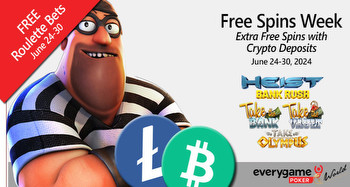 Everygame Poker Highlights Bank Robber Slots in Free Spins Week