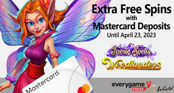 Everygame Poker hosts 15 Extra Spins on Mastercard deposits