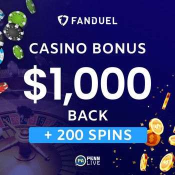 FanDuel Casino promo: Get 200 bonus spins and $1000 back