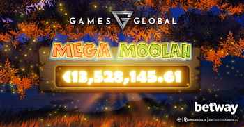 Games Global progressive jackpot Mega Moolah pays out €13.5m