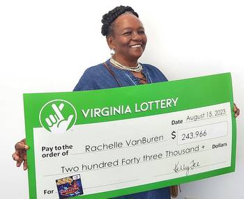Hampton woman wins jackpot playing Virginia Lottery online