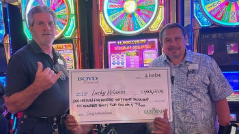 Hawaii visitor wins $1.5M slot jackpot at California Hotel in Las Vegas