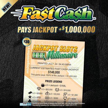 Michigan Lottery Launches First Ever $30 Fast Cash Game