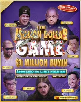 Million Dollar Buy-In Cash Game Set for Hustler Casino Live