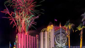 Plaza Hotel in downtown Las Vegas promises its biggest July 4th fireworks show