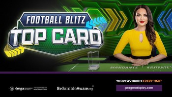 Pragmatic Play debuts Football Blitz Top Card in Live Casino game lineup