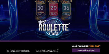 Pragmatic Play Goes Live with Auto Mega Roulette
