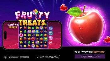 Pragmatic Play unveils new fruit-themed online slot Fruity Treats, its latest addition to "cluster pays" portfolio