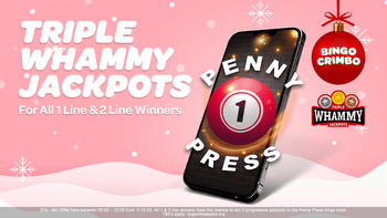 Sun Bingo players can win THREE progressive jackpots in Penny Press games