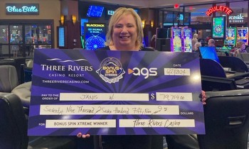 Three Rivers Casino Resort Pays Out Over $1.1 Million in Jackpots on AGS’ Bonus Spin™ Xtreme Progressive