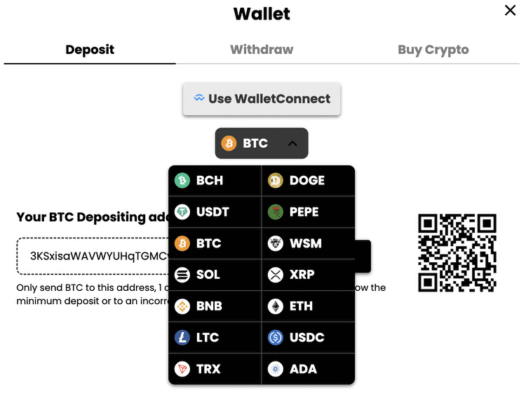 Gambling with crypto 