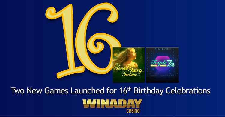 Celebrate WinADay Casino’s 16th Birthday with two new games and a jackpot winner