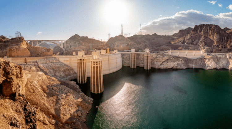 Panoramic view of the Hoover Dam