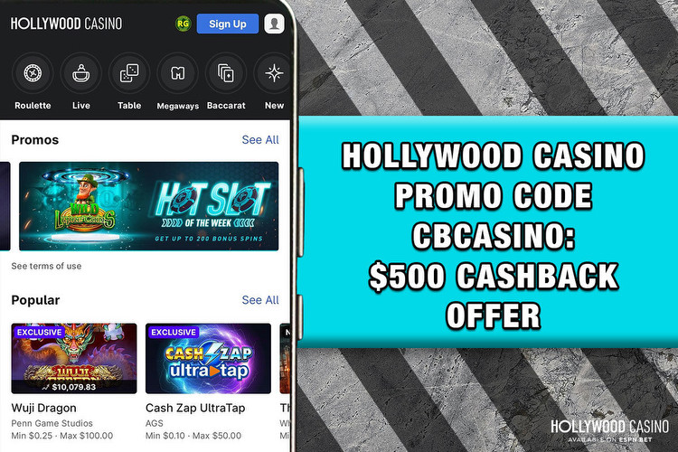 Hollywood Casino Promo Code CBCASINO Releases Up to $500 Cashback After 24 Hours