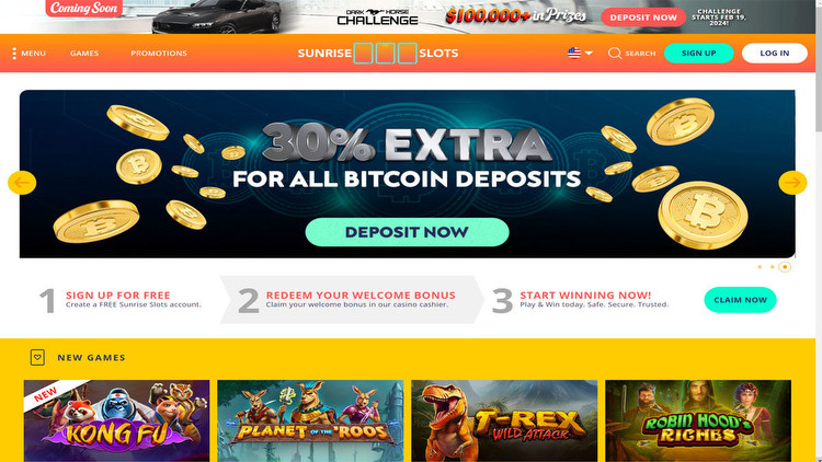 Sunrise Slots No Deposit Bonus