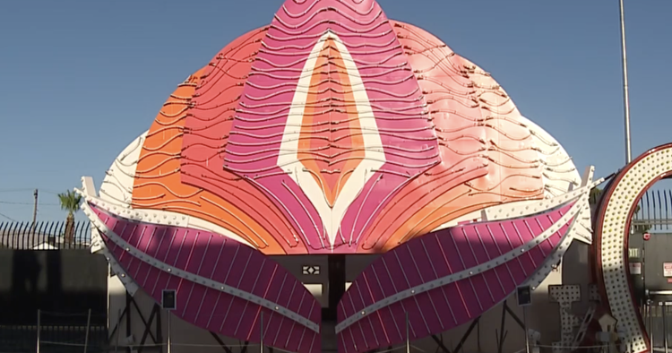 The Neon Museum unveils restored signs from Flamingo casino